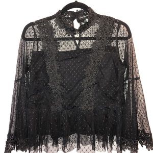 Black Lacey shirt